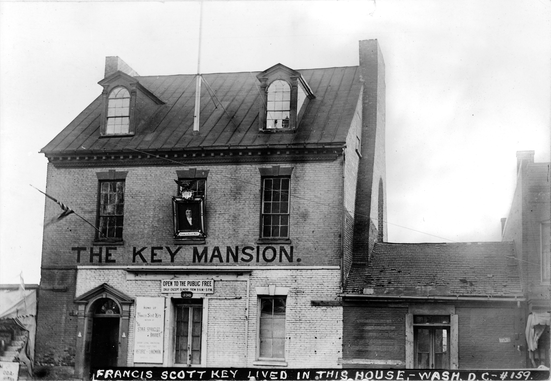 Francis Scott Key lived in this House located at what is now the foot of Key Bridge.